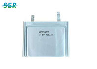 forme carrée de batterie ultra mince du lithium MNO2 de 3V 170mAh pour la carte CP153030 d'IC