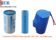Condensateur hybride d'impulsion de paquet de batterie d'ER26500 SPC1530 HLC1550A HPC1550 Li SOCL2 pour le produit d'IOT