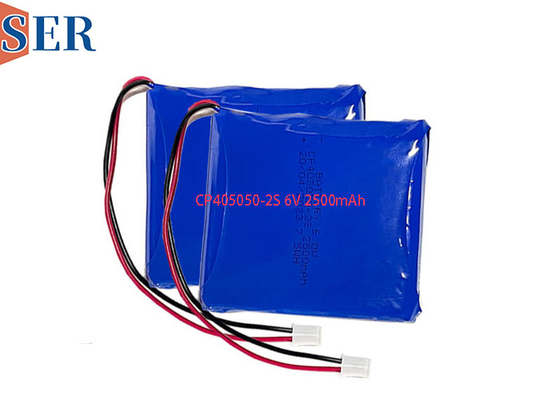 Concevez la batterie au lithium en fonction du client primaire du paquet 6.0V 2500mAh de batterie de CP405050-2S