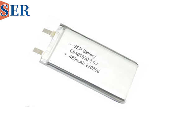 Non rechargeable Soft Pack Li Mno2 Batterie CP401830 3,0V 400mah Pour le capteur urinaire