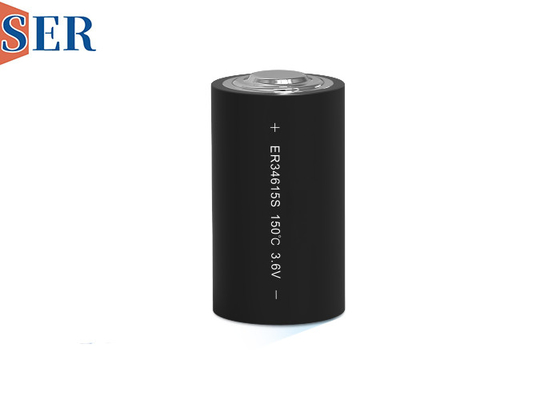 CC Taille 3.6V ER34615S Li SOCl2 Batterie 13000mAh allant de -55 à 165°C