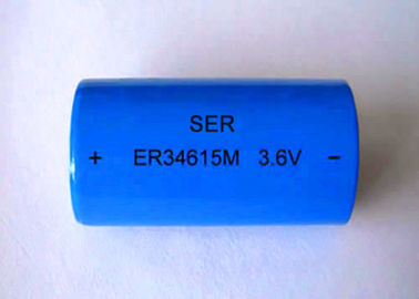 Taille non rechargeable ER34615M du chlorure de thionyle de lithium de puissance élevée de batterie de Li SOCL2 3.6V D