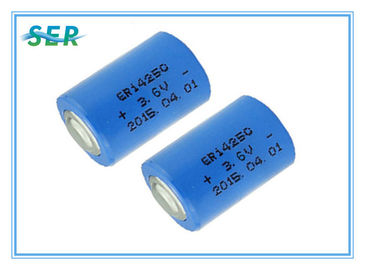 1200mAh Saft batterie au lithium de 3,6 volts, forme de Cyclindrical de batterie au lithium de 1/2AA ER14250