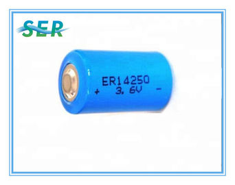 1200mAh Saft batterie au lithium de 3,6 volts, forme de Cyclindrical de batterie au lithium de 1/2AA ER14250