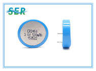 Batterie du traqueur ER2450 Li SOCL2 de GPS, cercle profond de cellules de bouton de lithium de 500mAh 3.6V