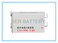 Batterie prismatique des cellules 3.6V LTC-7PN EF651625 de chlorure de thionyle de lithium de Li SOCl2 de mètre d'eau