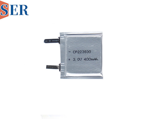 Batterie de LiMnO2 non rechargeable sur mesure CP223830 3,0V 400mAh pour appareil portable