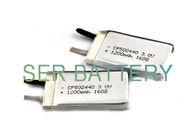 La batterie plate de polymère du lithium CP502440, 3.0V le lithium Ion Flat Cell forment adapté aux besoins du client