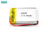 Batterie rechargeable de long de cycle de la vie polymère de lithium 3.7V 602535 pour le joueur de MP3 MP4
