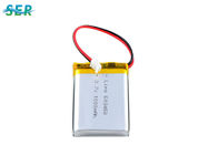 Long polymère rechargeable de lithium de la vie de cycle 603450 3.7V 3300mah avec la carte PCB/fil