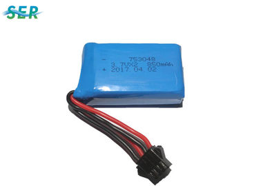 Batterie 7.4V 753048 2S 850mAh de bourdon de Toy Helicopter RC avec le connecteur du PCM XH/JST/SM