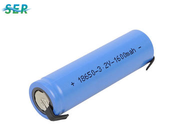 cellules de batterie de phosphate de fer de lithium de 3.2V 1500mAh, batterie de voiture de phosphate de fer de lithium IFR 18650