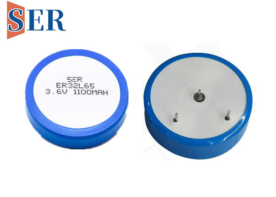 Type 1000mAh de boucle de batterie de cellules de bouton d'ER32L65 3.6V 1/10D