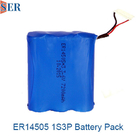 Batterie en métal de lithium de la taille 2/3A de la batterie 1S3P 3.6V 7.2V 10.8V ER 2/3A d'ER14505 Li SOCL2