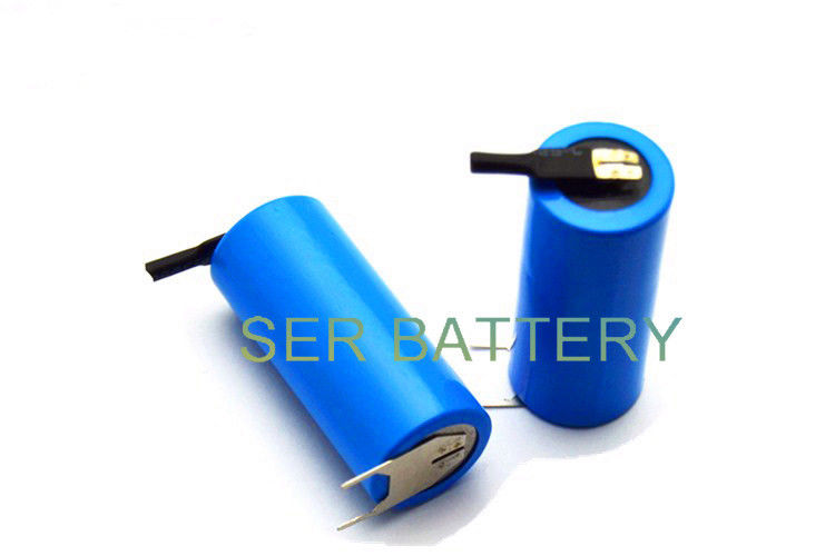 2/3 de cellule de taille d'une puissance élevée sèche de la batterie au lithium ER17335M 3.6V avec des goupilles de soudure