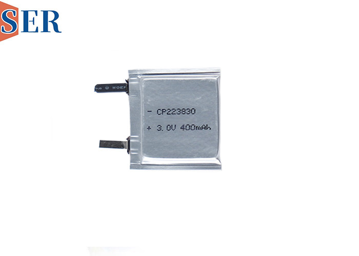 Batterie de LiMnO2 non rechargeable sur mesure CP223830 3,0V 400mAh pour appareil portable