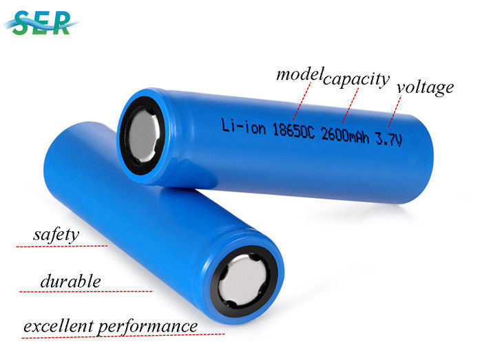 Ion rechargeable de lithium de haute batterie de drain 18650 3.7V 2600mah pour des lampes/lanternes