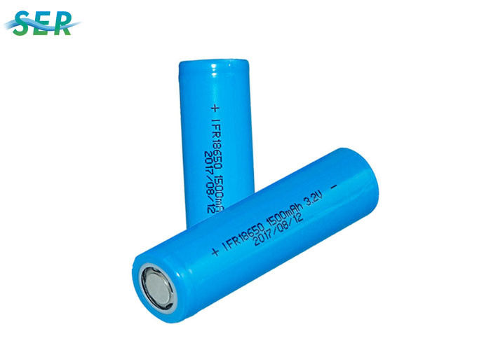 cellules de batterie de phosphate de fer de lithium de 3.2V 1500mAh, batterie de voiture de phosphate de fer de lithium IFR 18650
