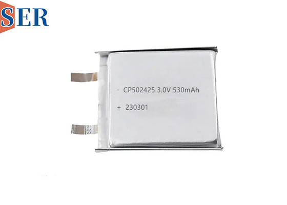 Cellule molle molle de poche de la batterie 3.0V Li-MnO2 de paquet de manganèse de lithium de CP502425 CP502525 pour RFID IoT LoRa Alar