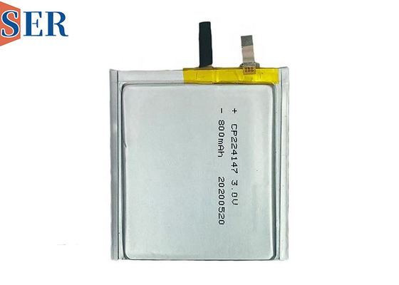 CP224147 batterie prismatique ultra-mince 3,0 V 750 mAh batterie de carte intelligente primaire