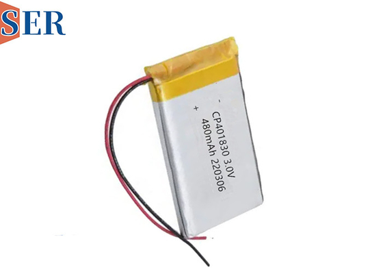 Non rechargeable Soft Pack Li Mno2 Batterie CP401830 3,0V 400mah Pour le capteur urinaire