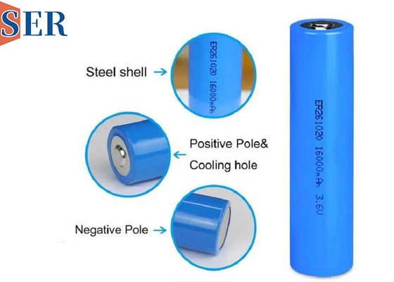 ER261020M Double CC Li SOCL2 Batterie de grande puissance de décharge de courant de haute capacité 3.6V 13000mAh
