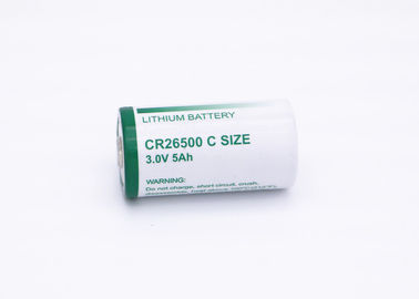 Durée de conservation élevée primaire de courant dérivé de la batterie CR26500 du lithium MNO2 de taille de C longue