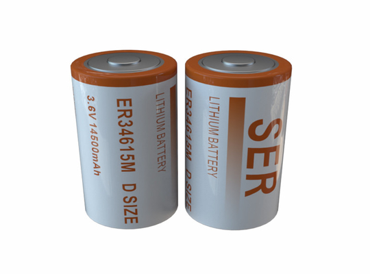 chlorure de thionyle de lithium de drain de spirale de batterie de 14500mAh LiSOCL2 haut ER34615M