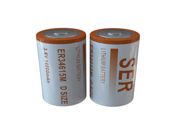 Les batteries de la taille LiSOCL2 d'ER34615M 3.6V D se développent en spirales haute batterie de chlorure de thionyle de lithium de drain