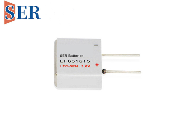batterie prismatique de 400mAh EF651615 Li SOCL2 avec 4 bornes de soudure d'U