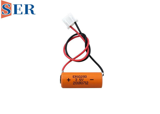 Lithium ER10/28 de taille de la batterie 500mAh 3.6V 2/3AAA d'ER10280 Li SOCL2