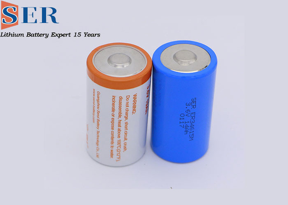 La batterie jetable d'ER Li SOCL2 de lithium d'ER48660 3.6V adaptent la forme aux besoins du client de cylindre